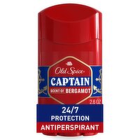 Old Spice Captain Scent of Bergamot, Anti-Perspirant and Deodorant for Men 2.6 Oz.