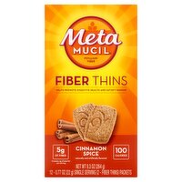 Metamucil Cinnamon Spice Fiber Thins, 0.77 oz, 12 count