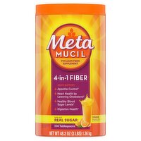 Meta MUCIL 4-in-1 Orange Psyllium Fiber Supplement Powder, 48.2 oz