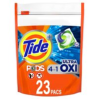 Tide+ Pods 4 in 1 with Ultra Oxi Detergent, 23 count, 24 oz