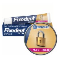 Fixodent Ultra Max Hold Denture Adhesive Cream, 2.2 oz