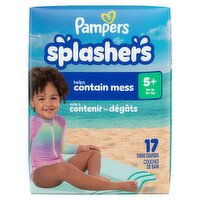 Pampers Splashers Swim Diapers, Size 5+, 31+ lb, 17 count