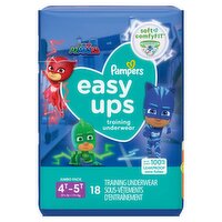 Pampers Easy Ups PJ Mask Training Underwear Jumbo Pack, 4T-5T, 37+ lb, 18 count