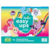 Pampers Easy Ups My Little Pony Training Underwear Super Pack, 2T-3T, 16-34 lb, 74 count