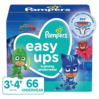 Pampers Easy Ups PJ Mask Training Underwear Super Pack, 30-40 lb, 66 count