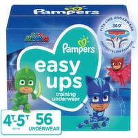 Pampers Pampers Easy Ups PJ Masks Training Underwear Super Pack, 4T-5T, 37+ lb, 56 count, 56 Each 