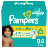 Pampers Swaddlers Active Baby Diapers, Size 6, 35+ lb, 84 count