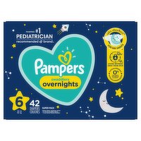 Pampers Swaddlers Overnight Diapers Size 6 42 Count