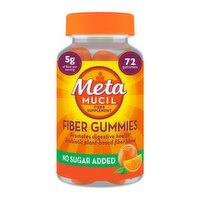 Metamucil Fiber Gummies Supplement, Orange Flavor, 72 Count
