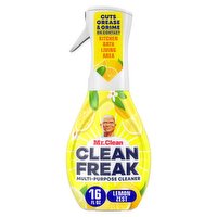 Mr. Clean Clean Freak All Purpose Cleaner Spray, Multi-Surface Cleaning, Lemon Zest Scent, 16oz