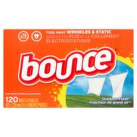 Bounce Outdoor Fresh Dryer Sheets, 120 count, 120 Each