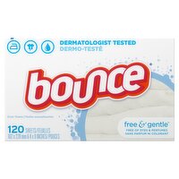 bounce Free & Gentle Dryer Sheets, 120 count