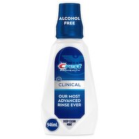 Crest Pro-Health Clinical Mouthwash Alcohol Free Antigingivitis & Antiplaque Deep Clean Mint,32 floz