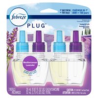 febreze Plug Mediterranean Lavender Scented Oil Refill, 0.87 fl oz, 2 count