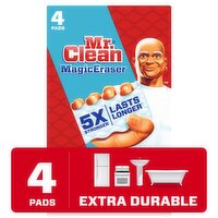 Mr. Clean MagicEraser Extra Durable Household Cleaning Pads, 4 count