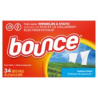 bounce Outdoor Fresh Dryer Sheets, 34 count, 34 Each