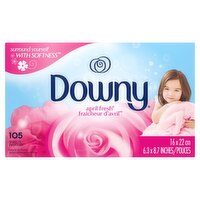 Downy April Fresh Fabric Softener Sheets, 105 count