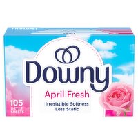 Downy April Fresh Fabric Softener Sheets, 105 count