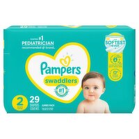 Pampers Swaddlers Diapers Jumbo Pack, Size 2, 12-18 lb, 29 count