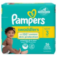 Pampers Swaddlers Active Baby Diapers Jumbo Pack, Size 3, 16-28 lb, 26 count, 26 Each