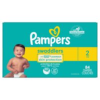 Pampers Swaddlers Diapers, Size 2, 84 Count