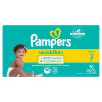 Pampers Swaddlers Diapers, Size 3, 78 Count