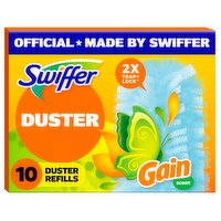 Swiffer Dusters Refill for Cleaning, Feather & Microfiber Duster Alternative, Gain, 10ct