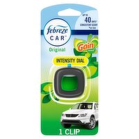 Febreze Car Original with Gain Scent Vent Clips Air Freshener, 0.06 fl oz