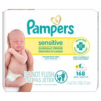 Pampers Sensitive Baby Wipes 2x, 168 Wipes
, 168 Each