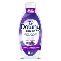 Downy Rinse Laundry Odor Remover, Fresh Lavender Scent, 48 FL OZ, Fabric Softener and Laundry Odor 