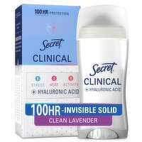 Secret Clinical Antiperspirant Deodorant for Women, 100HR Sweat & Odor Protection, 2.6 oz
