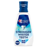 Crest 3D White Diamond Strong Wintermint Anticavity Fluoride Mouthwash, 32 fl oz, 946 Millilitre