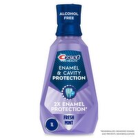Crest Mouthwash Pro-Health Enamel & Cavity Protection, 6-in-1 benefits, Alcohol Free, Fresh Mint 1L , 33.8 Fluid ounce
