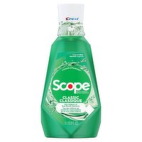 Crest Scope Classic Original Mint Mouthwash, 33.8 fl oz