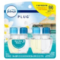 Febreze Plug In Air Freshner Scented Oil Refill, Bora Bora Waters Scent, 2 count