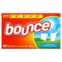 bounce Outdoor Fresh Dryer Sheets, 60 count, 60 Each