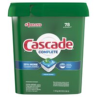 Cascade Complete Fresh Scent Dishwasher Detergent, 78 count, 2.56 lb