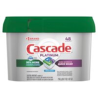 Cascade Platinum Fresh Scent Dishwasher Detergent, 48 count, 26.7 oz