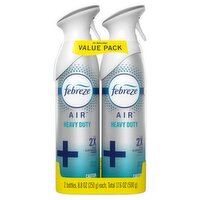 Febreze Air Mist Heavy Duty Crisp Clean Air Refresher Value Pack, 8.8 oz, 2 count, 17.6 Ounce