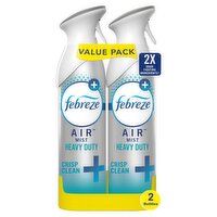 Febreze Air Heavy Duty Crisp Clean Air Refresher Value Pack, 8.8 oz, 2 count