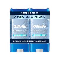 Gillette Clear Gel Antiperspirant and Deodorant for Men Artic Ice Scent Twin Pack - 2 of 3.8oz