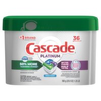 Cascade Platinum Fresh Scent Dishwasher Detergent, 36 count, 20.0 oz, 20 Ounce