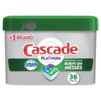 Cascade Platinum Fresh Scent Dishwasher Detergent, 36 count, 20.0 oz