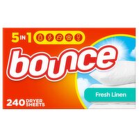 Bounce Fabric Softener Sheets, Fresh Linen Scent, 240 Count, 240 Each