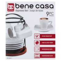 Bene Casa Espresso Set, 9 count