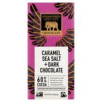 Endangered Species Chocolate Caramel Sea Salt + Dark Chocolate, 3 oz