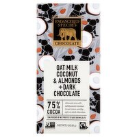 Endangered Species Chocolate Oat Milk Coconut & Almonds + Dark Chocolate, 3 oz