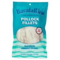 BacalaRico BacalaRico Choice Boned Salted Pollock Fillets, 12 oz, 12 Ounce 