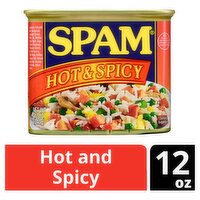SPAM Hot & Spicy Canned Cooked Meat, 12 oz