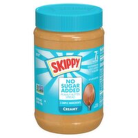 Skippy Creamy No Added Sugar Peanut Butter Spread, 40 oz, 40 Ounce